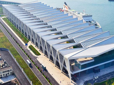Indoor Rainwater Collection in Qingdao Cruise Home Port